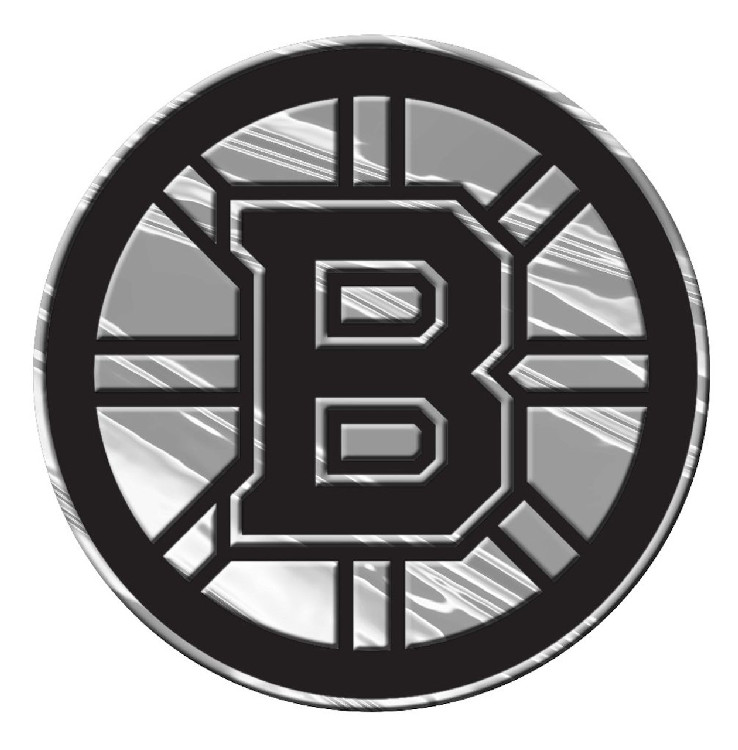 Boston Bruins Auto Emblem - Silver