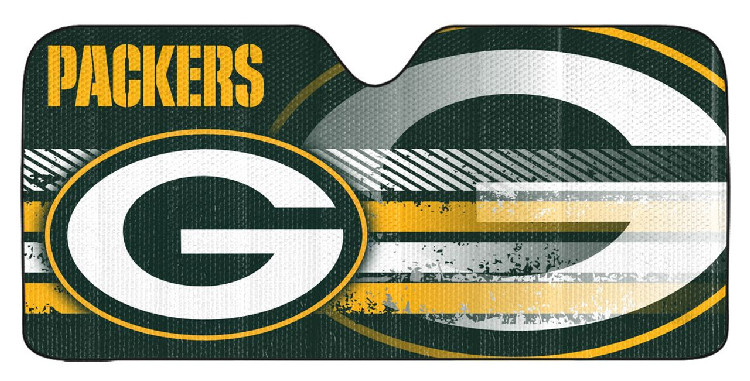 Green Bay Packers Auto Sun Shade - 59"x27"