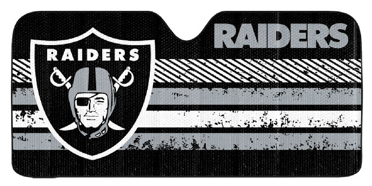 Las Vegas Raiders Auto Sun Shade - 59"x27"