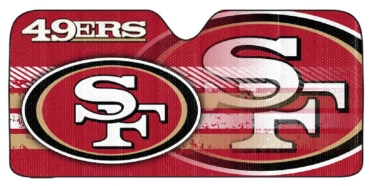 San Francisco 49ers Auto Sun Shade - 59"x27"