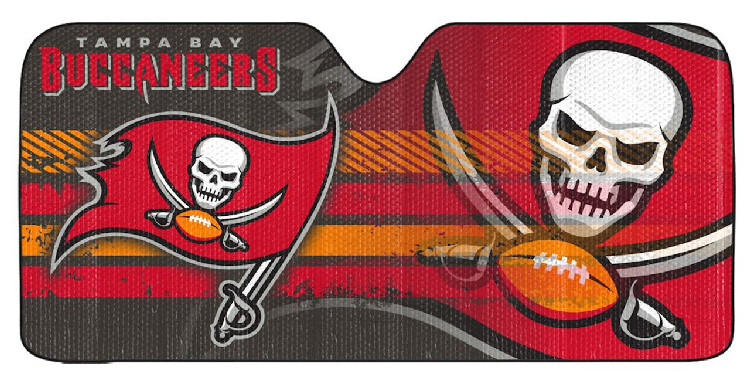 Tampa Bay Buccaneers Auto Sun Shade - 59"x27"