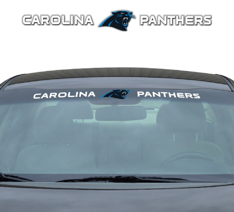 Carolina Panthers Decal 35x4 Windshield