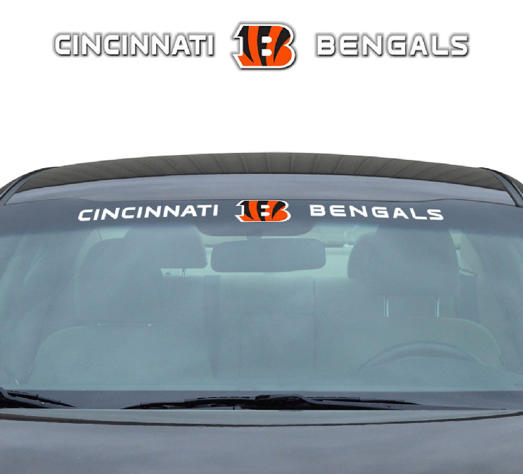 Cincinnati Bengals Decal 35x4 Windshield