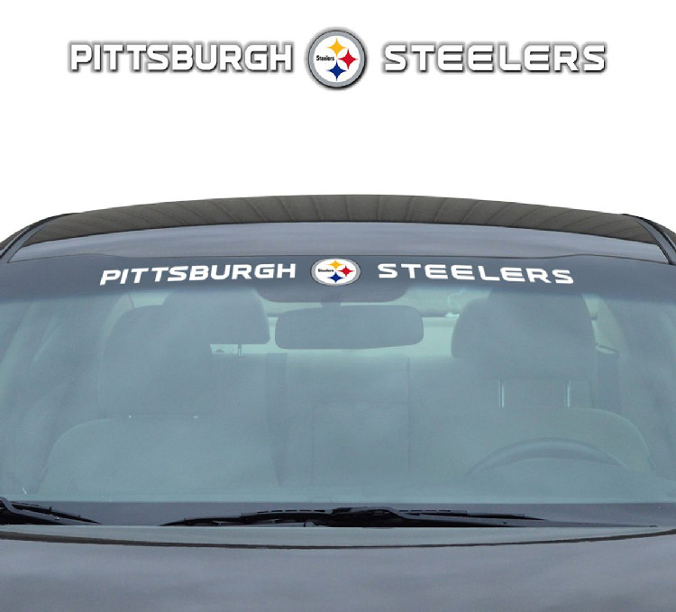 Pittsburgh Steelers Decal 35x4 Windshield