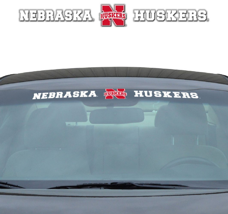 Nebraska Cornhuskers Decal 35x4 Windshield