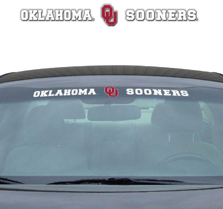 Oklahoma Sooners Decal 35x4 Windshield