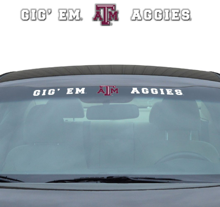 Texas A&M Aggies Decal 35x4 Windshield