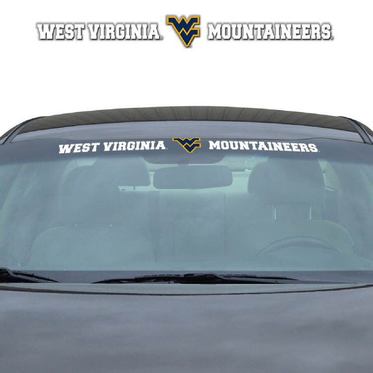 West Virginia Mountaineers Decal 35x4 Windshield Style