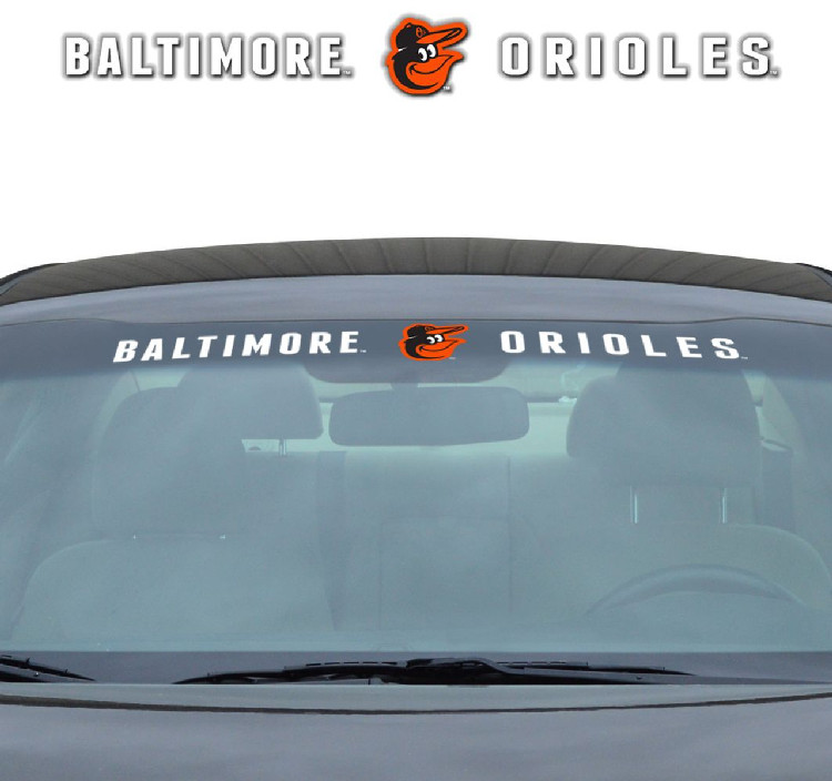 Baltimore Orioles Decal 35x4 Windshield