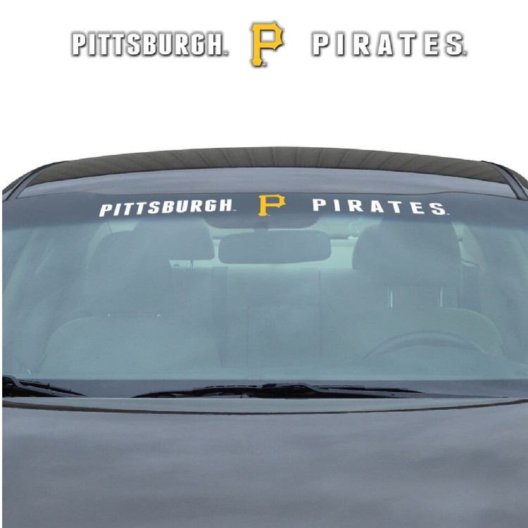 Pittsburgh Pirates Decal 35x4 Windshield