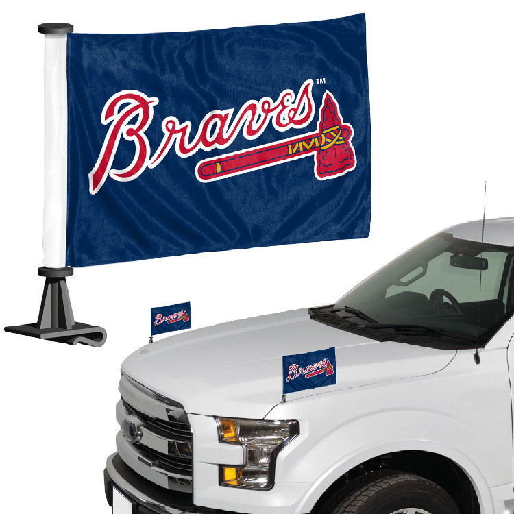 Atlanta Braves Flag Set 2 Piece Ambassador Style