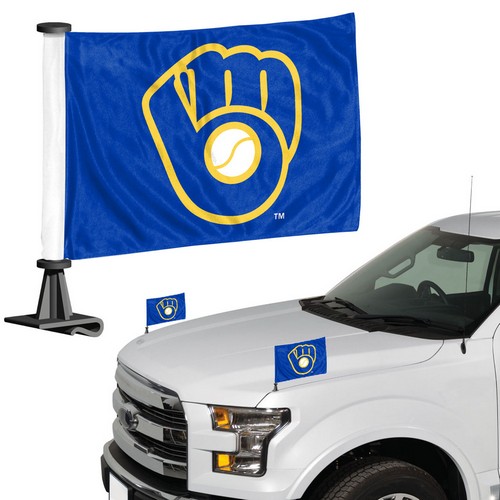 Team Promark Milwaukee Brewers Flag Set 2 Piece Ambassador Style