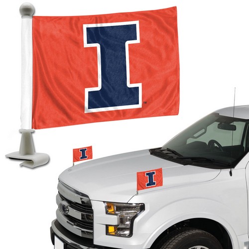 Team Promark Illinois Fighting Illini Flag Set 2 Piece Ambassador Style