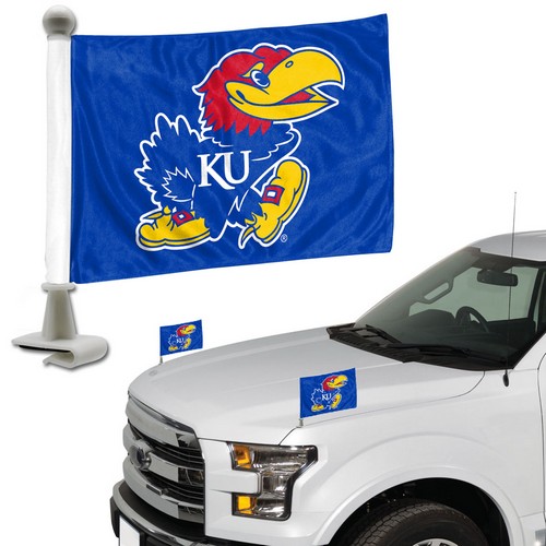 Team Promark Kansas Jayhawks Flag Set 2 Piece Ambassador Style -