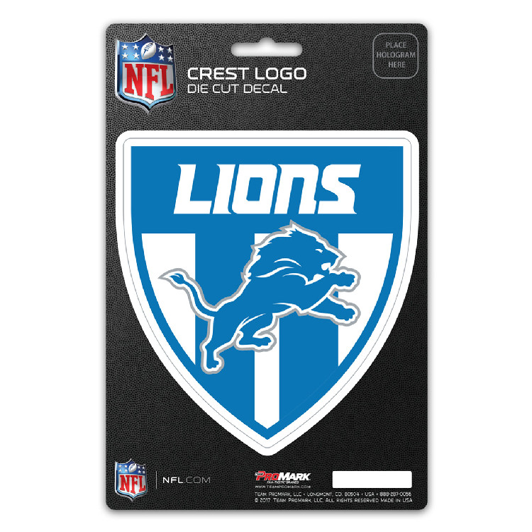 Detroit Lions Decal Shield Design