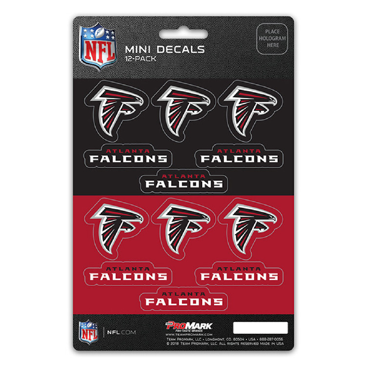 Atlanta Falcons Decal Set Mini 12 Pack