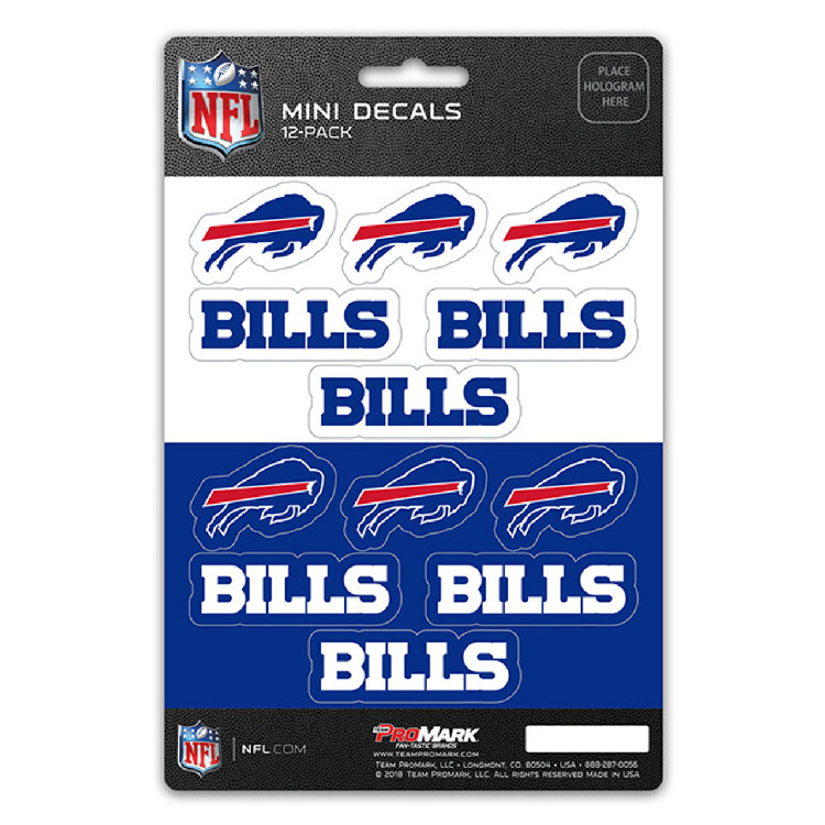 Buffalo Bills Decal Set Mini 12 Pack