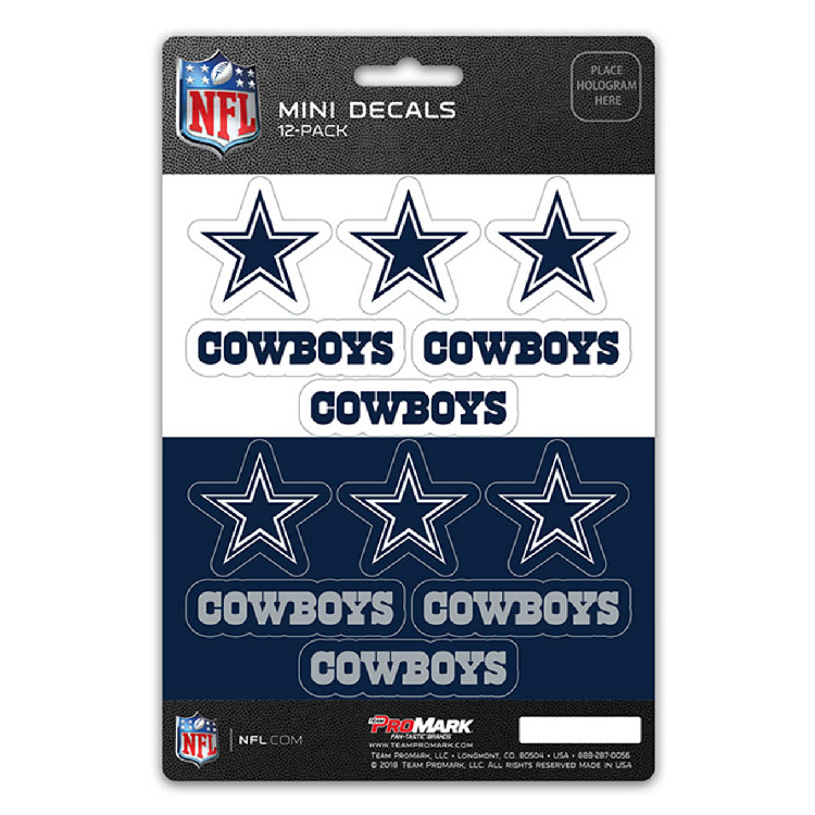 Dallas Cowboys Decal Set Mini 12 Pack