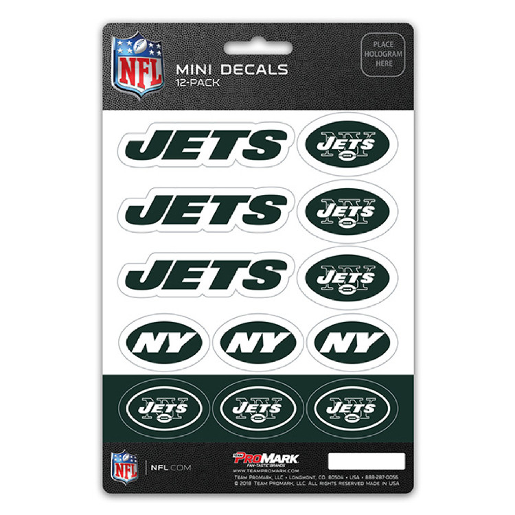 New York Jets Decal Set Mini 12 Pack