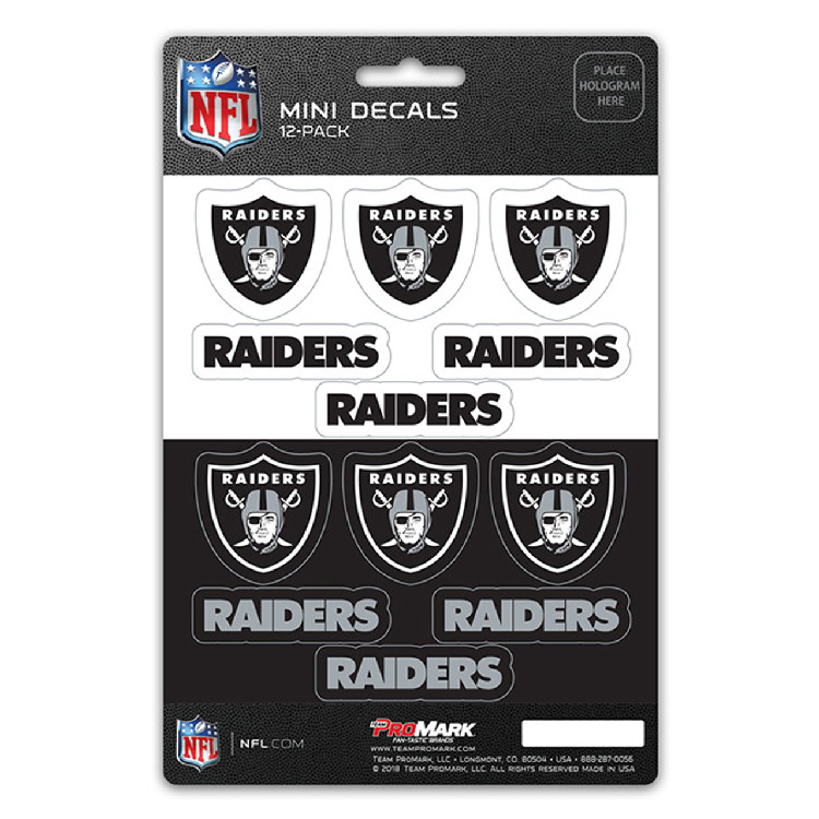 Las Vegas Raiders Decal Set Mini 12 Pack