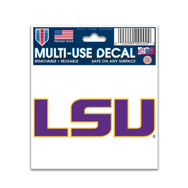 LSU Tigers Decal 3x4 Multi Use