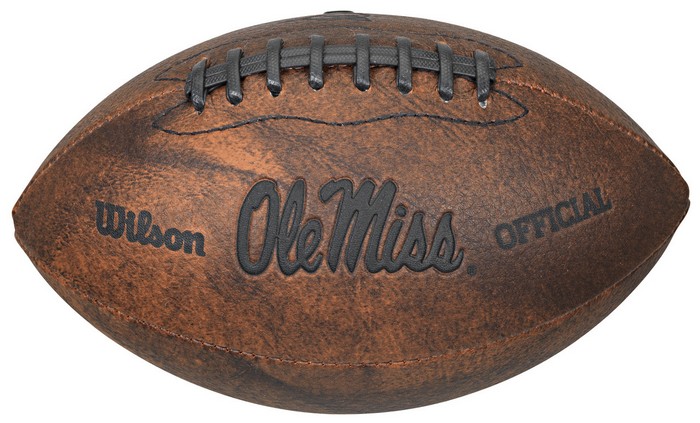 Mississippi Rebels Football - Vintage Throwback - 9 Inches