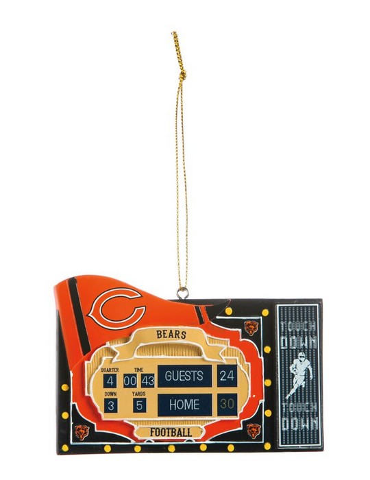 Chicago Bears Ornament Scoreboard Design