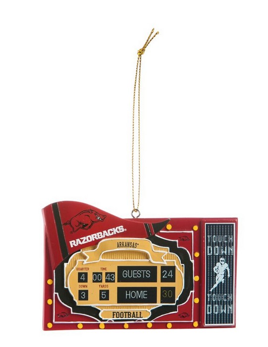 Arkansas Razorbacks Ornament Scoreboard Design