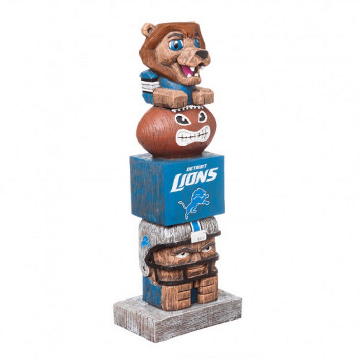 Detroit Lions Tiki Totem