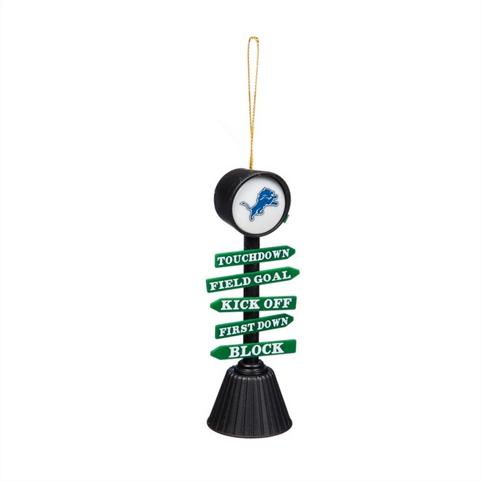 Detroit Lions Ornament Fan Crossing Design