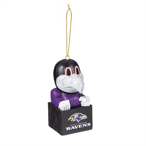 Baltimore Ravens Ornament Tiki Design