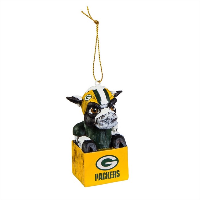 Green Bay Packers Ornament Tiki Design