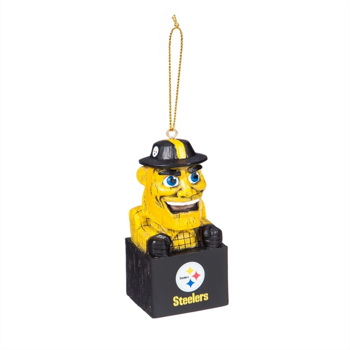 EVERGREEN Pittsburgh Steelers Ornament Tiki Design