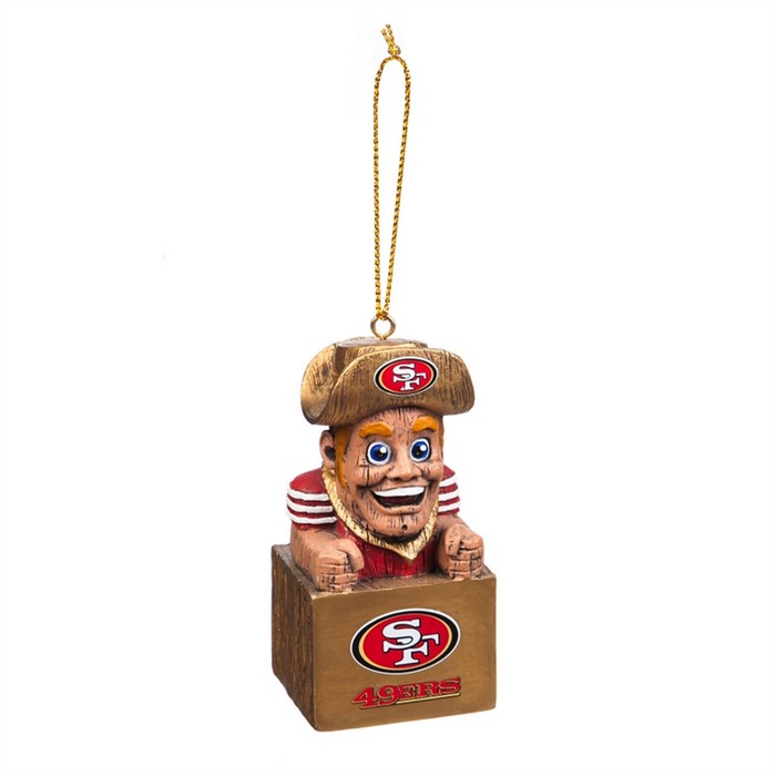 EVERGREEN San Francisco 49ers Ornament Tiki Design