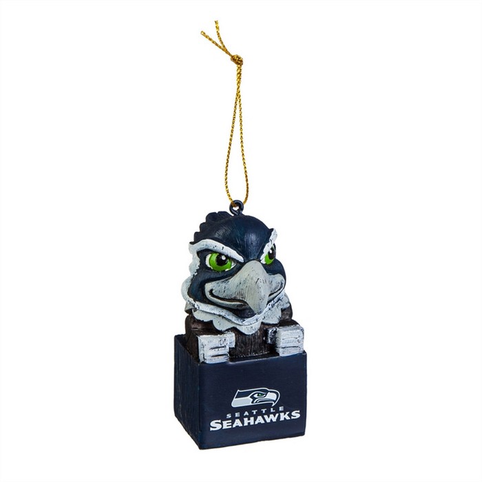 EVERGREEN Seattle Seahawks Ornament Tiki Design