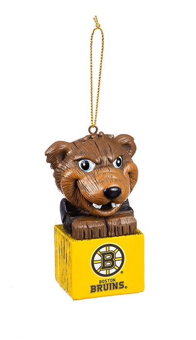 Boston Bruins Ornament Tiki Design