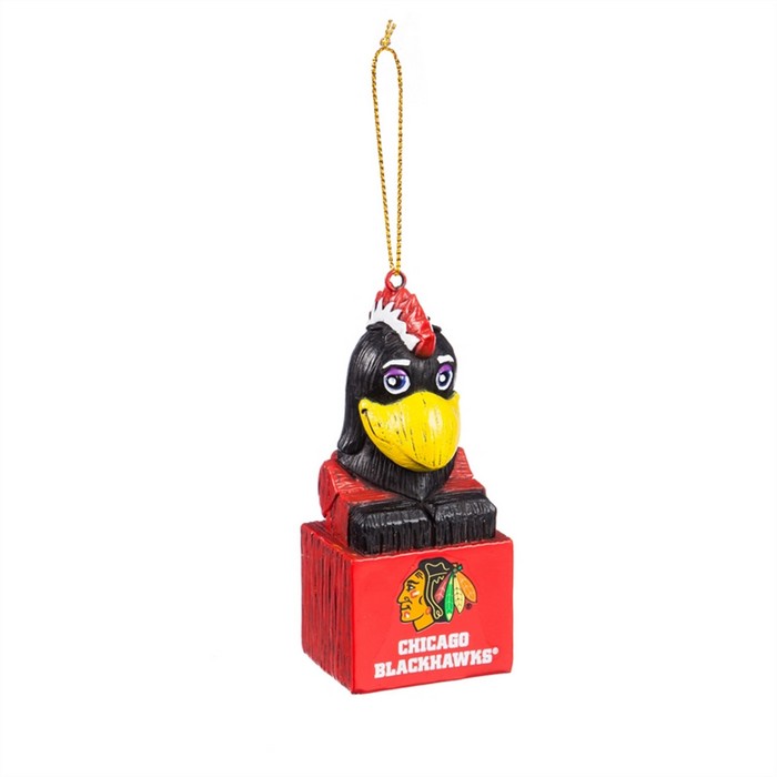 Chicago Blackhawks Ornament Tiki Design -