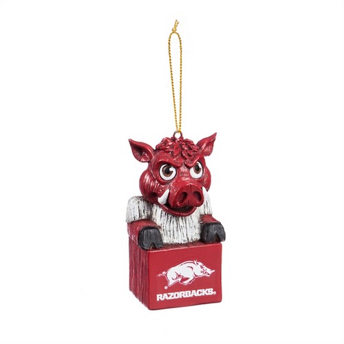 Arkansas Razorbacks Ornament Tiki Design