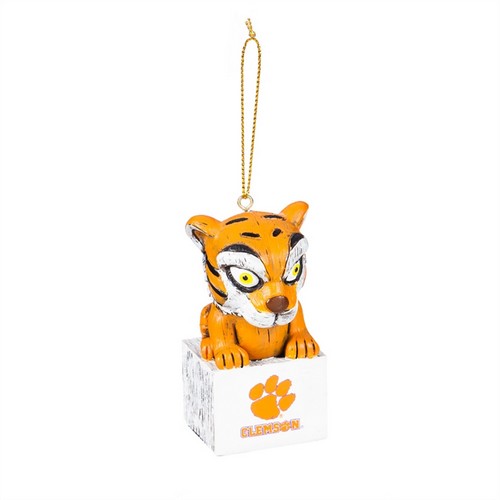 Clemson Tigers Ornament Tiki Design