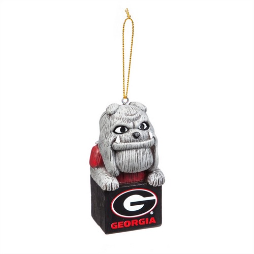 EVERGREEN Georgia Bulldogs Ornament Tiki Design