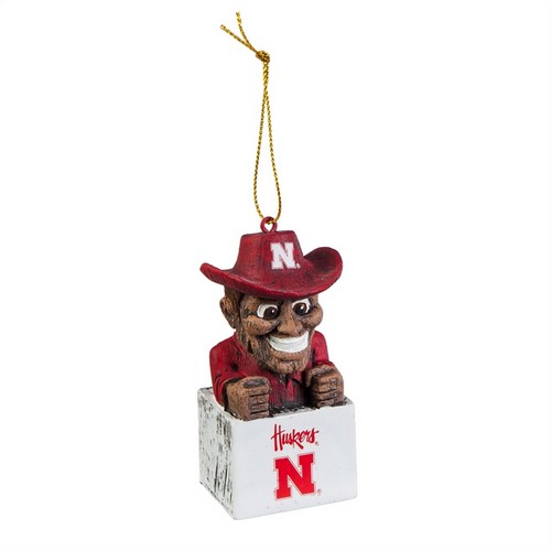 EVERGREEN Nebraska Cornhuskers Ornament Tiki Design