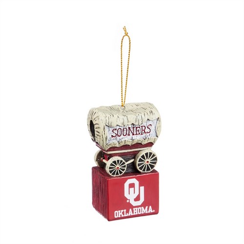 Oklahoma Sooners Ornament Tiki Design