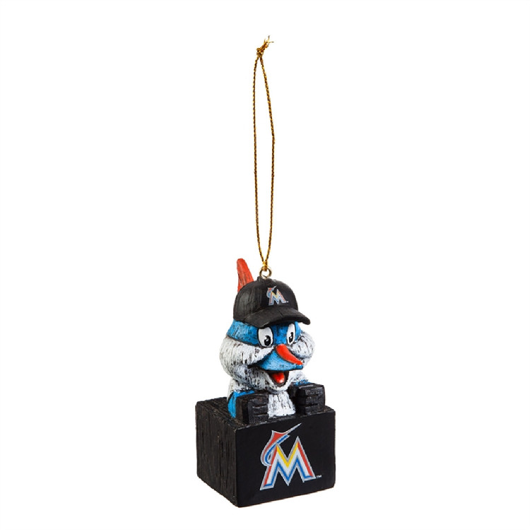 Miami Marlins Ornament Tiki Design