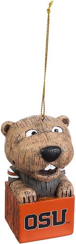 EVERGREEN Oregon State Beavers Ornament Tiki Design