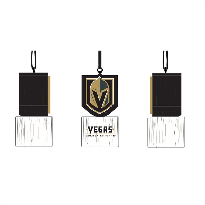 Vegas Golden Knights Ornament Tiki Design