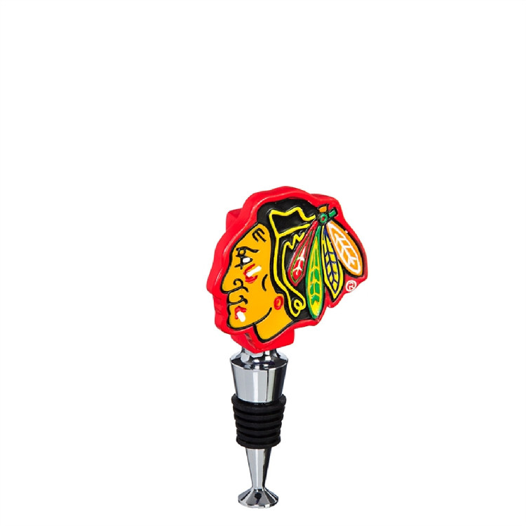 Chicago Blackhawks Wine Bottle Stopper Logo -