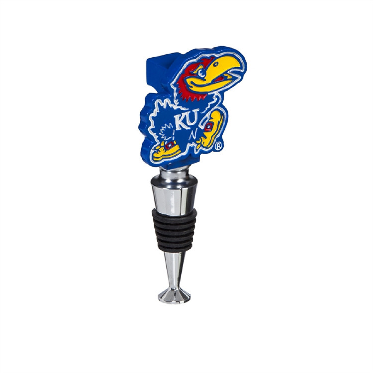 Kansas Jayhawks Wine Bottle Stopper Logo