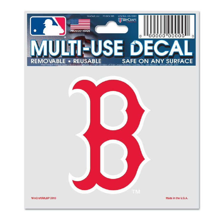 Boston Red Sox Decal 3x4 Multi Use