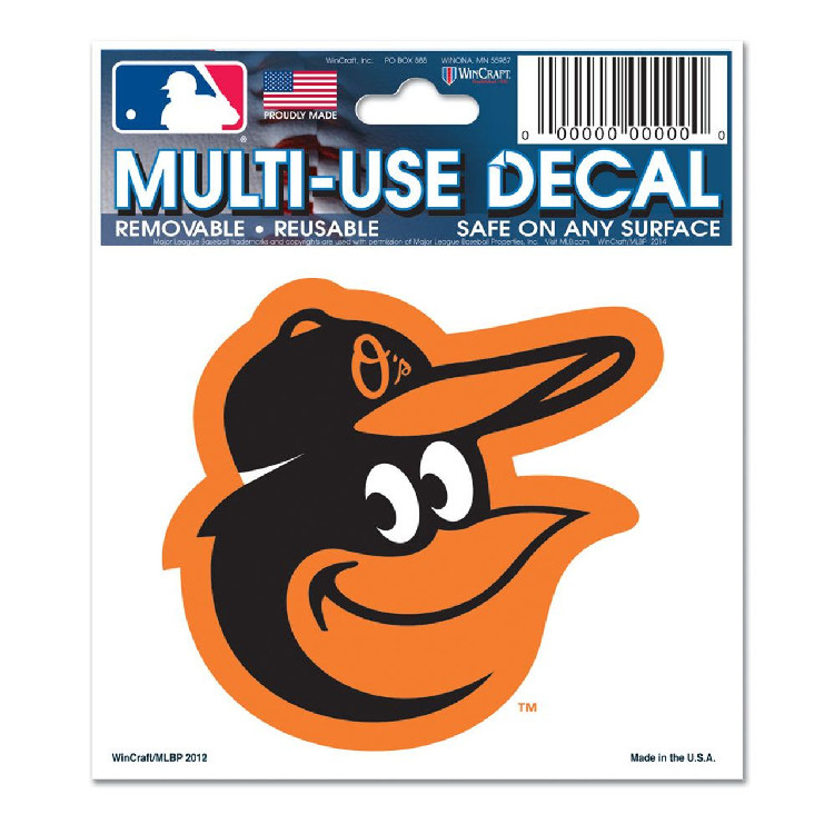 Baltimore Orioles Decal 3x4 Multi Use