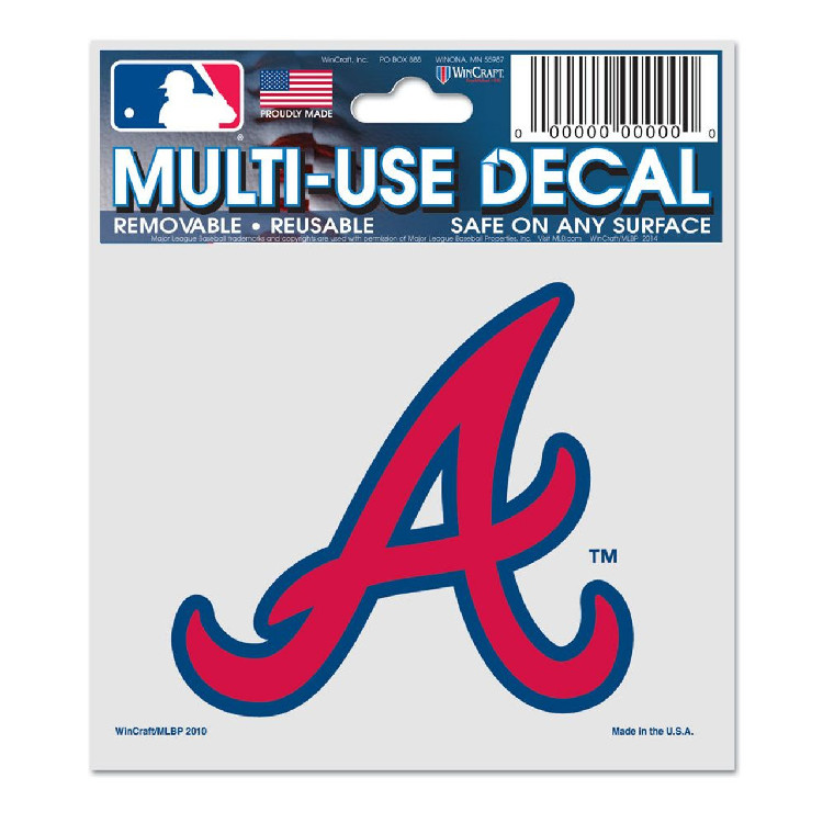 Atlanta Braves Decal 3x4 Multi Use